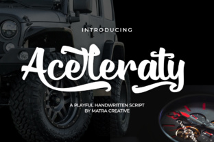 Aceleraty: A Handwritten Typeface for Editorial Design