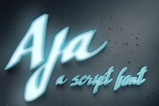 Aja: The Script Font for Bold Campaign Headers