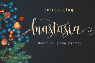 Anastasia Script Font for Editorial Design