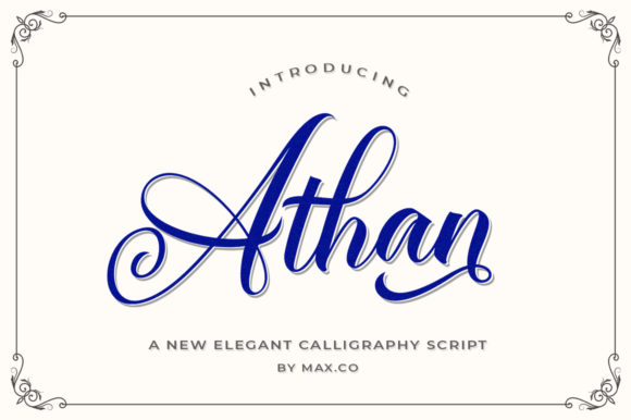 Athan Script: Elevate Your Brand with Elegant Typography