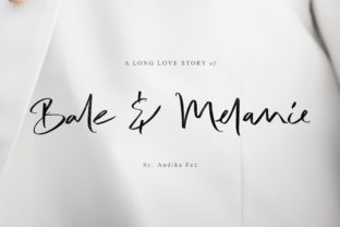 Bale Melanie: An Elegant Handwritten Typeface