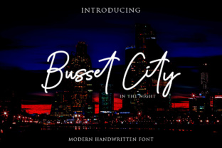 Busset City Font for Editorial Design