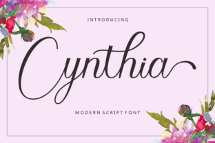 Cynthia: The Modern Calligraphy Font for Makers