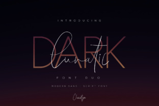 Dark Lunatic Duo Typeface for Editorial Design
