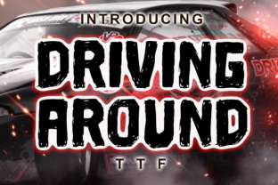 Driving Around: A Handcrafted Typeface for Modern Editorial Design