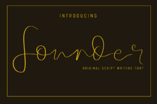 Founder: A Classy Script Typeface for Makers