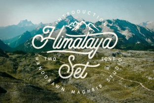 Himalaya Set Font for Vintage Brand Identity