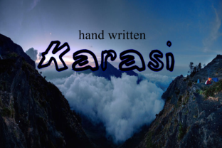 Karasi: A Bold Script Font for Modern Editorial Design