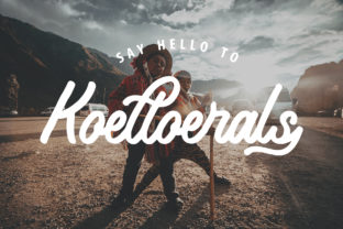 Koeltoerals Font for Striking Campaign Design