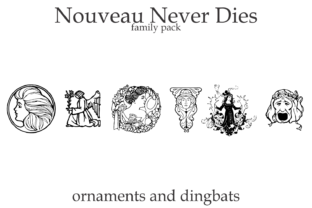 Nouveau Never Dies Family Font Review for Makers