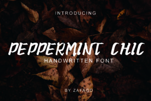 Peppermint Chic: A Modern Handwritten Font for Brands