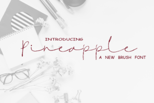Pineapple: A Modern Handwritten Calligraphy Font for Makers