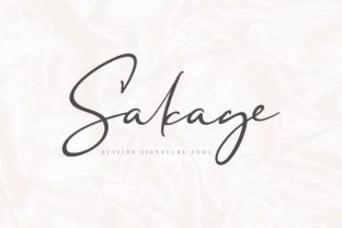 Sakage: The Elegant Signature Font for Branding
