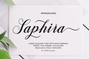 Saphira Script Font for Small Business Branding