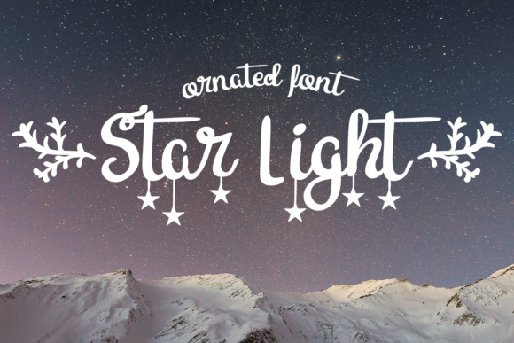 Star Light Font for Festive Business Branding