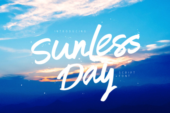 Sunless Day: A Hand-Drawn Brush Font for Modern Brands