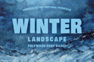 Winter Landscape Font for Bold Campaign Headlines