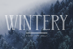 Wintery Family Font for Elegant Craft Designs